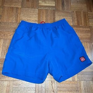 Chaps Ralph Laure Blue Swim Shorts with logo Mens sz Large